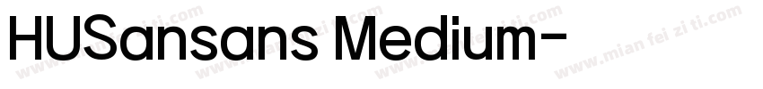 HUSansans Medium字体转换
